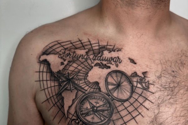 Men's Chest Tattoos