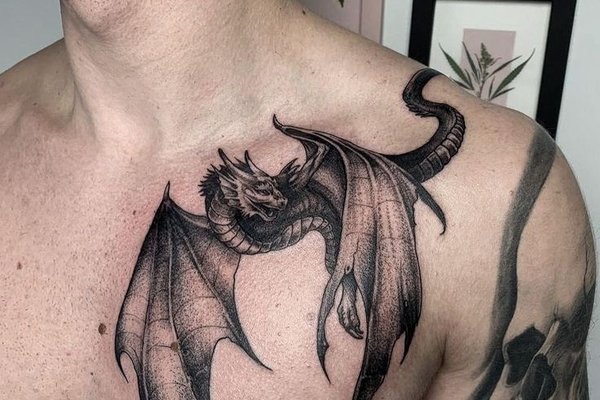 Men's Chest Tattoos
