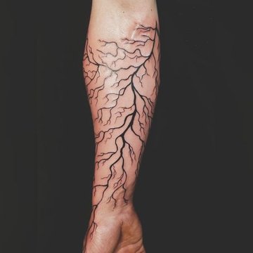 lightning tattoo