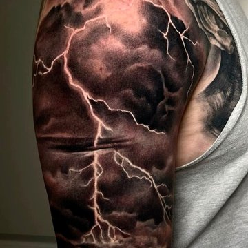lightning tattoo