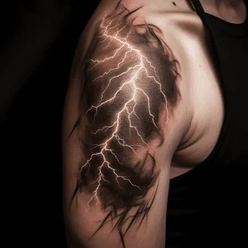 lightning tattoo
